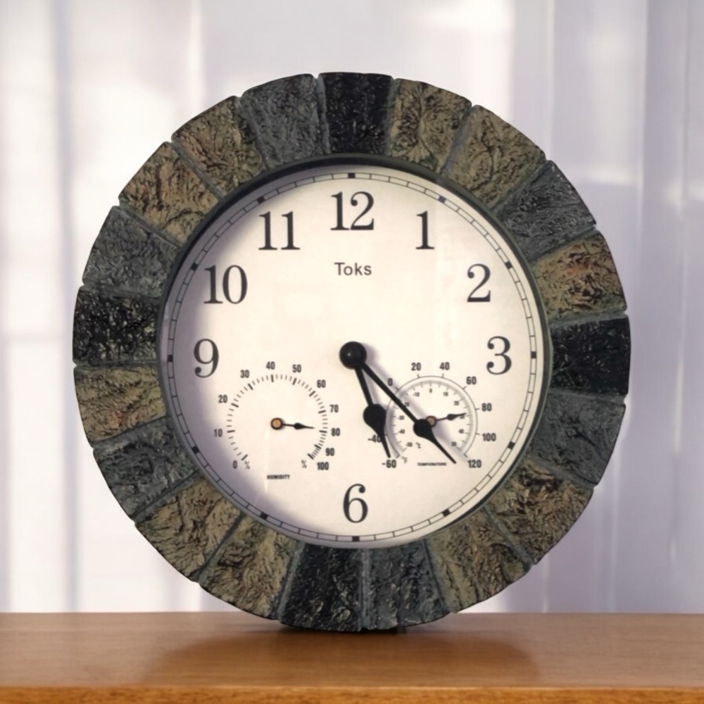 Lily's Home Slate Hanging Wall Clock